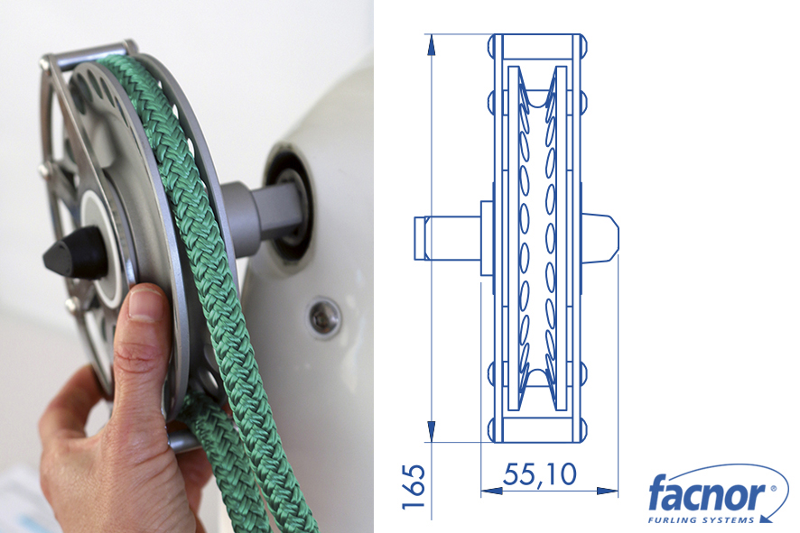 Emergency system (for EC/EF+/HF furling systems, Ø08mm rope) - Facnor